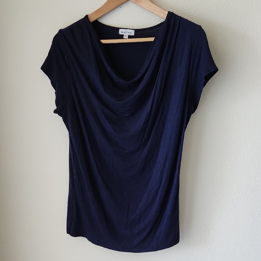 Croft & Barrow Pheasant Blouse & Dante Milan Navy Blue Blouse BUNDLE Sz 1X/XL - Picture 10 of 16
